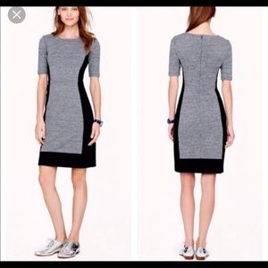 J. Crew Paneled Colorblock Stretch Dress